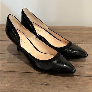 Nine West Black Women's Pointed Toe High Heel Pumps Shoes